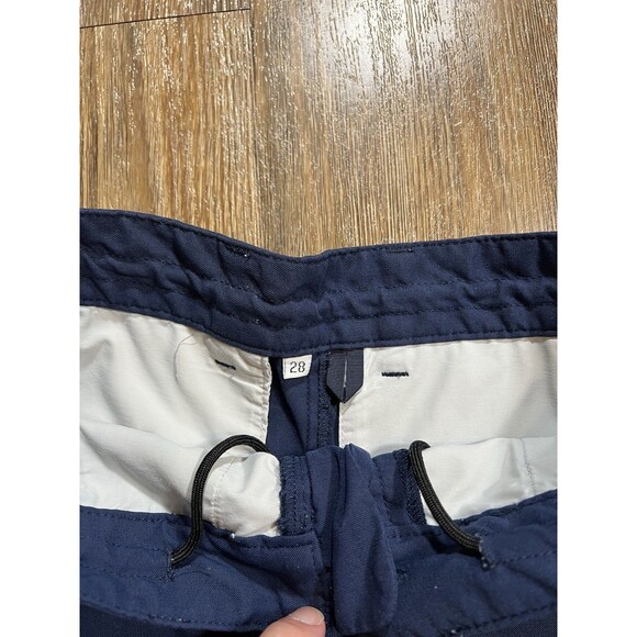 Outlier Shorts Men 28 Blue New Way F Cloth Nylon Stretch Tech Chino 8" Inseam - Picture 3 of 7